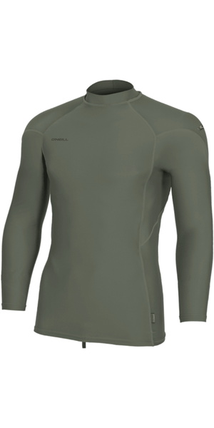 2026 O'Neill Mens Hyperfreak Skins Long Sleeve Rash Vest 5691 - Chimera / Chimera